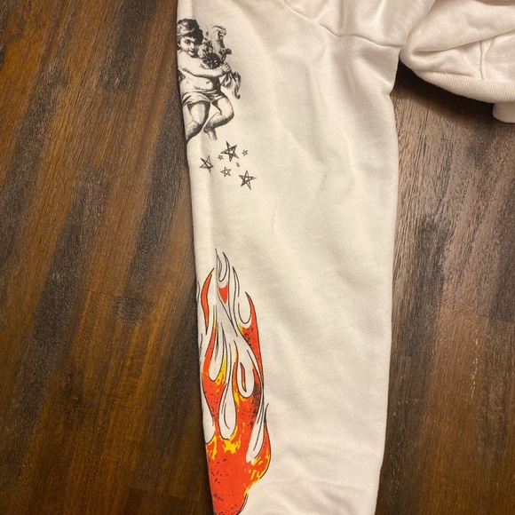 Retro Hellstar Graphic White Hoodie - Picture 4 of 8